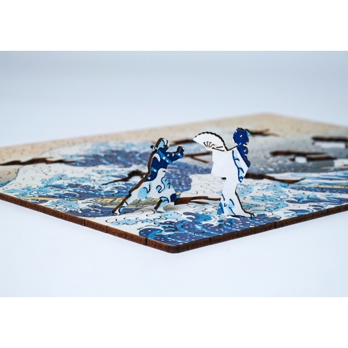 Drewniane puzzle A4 Hokusai Katsushika 